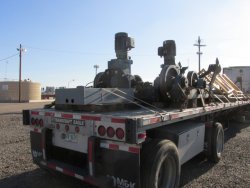 Trucks loaded for shipment