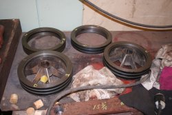Bull rings isolated for measuring