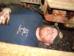 Warren takes a break while inspecting main generator on Milw. 760 Warren takes a break while inspecting main generator on Milw. 760