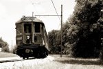 CNS&M 749 rolls south toward Chicago on the Mundelein Branch