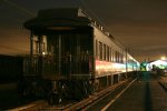 Pullman obs car "Inglehome" brings up the rear of the 7 car heavyweight train