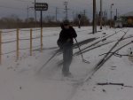 Snow blowing track style