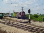 SP1518,IT1605,METX308 w/freight train 07-14-07