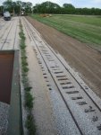 Yard 11 looking East at the new grade for 11-4 track