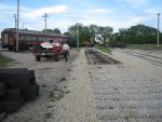 New stub track outside of the Barn