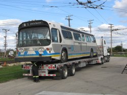 After coming all the way from Edmonton, the 181 is ready to be unloaded -10/05/2009.