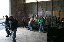 Moving the Chicao Freight Tunnel equipment into the Hoffman Garage (06/2002).