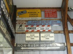 A sample of our many sign displays inside the barns (11/2005).