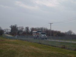 Toronto Flyer 9339 driving up Olson Rd. toward IRM on 11/14/2006.