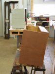 2 Cab interior storage chests are restored and painted