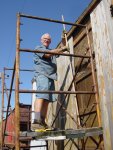 09.07.08 - THE OLD, ROTTED SIDING IS BEING REMOVED FROM THE CAR.