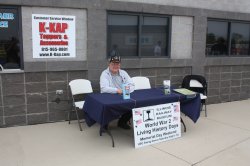 Highlight for Album: 2010 05 22 - Promoting IRM and the WWII Event at the Rockford Riverhawks Game