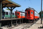 Trains staged for the evening rush