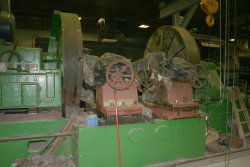 Overall view of the wheel lathe