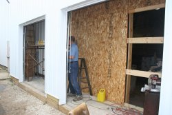 Rick insulates the shed