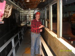 Priming window sill after surface prep on RI2571 4-20-2011                                     
