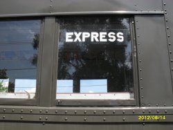  Two window destination signs made early in 2012 are now installed in R I 2582     