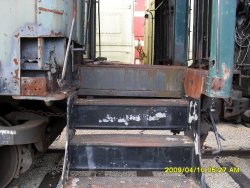 Rock Island 2524 steps and side frame that need to be repaired  April 10 2009