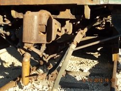 Carrier iron installed on  RI2524. Still to be mfg and installed is the bracket that holds signal line and air line    12-12-12