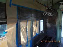 view of interior 2602 with first priming by Roger    7-15-14 DSCN0984