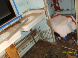 Another view....Before scraping and painting April 2012