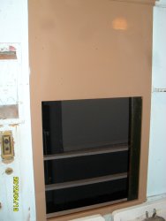 After the wall section was primed Roger, spray painted 3 coats of correct color! 4-13-12