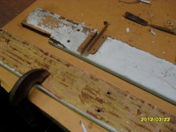Shelf brackets for women's bathrm. This is how they will be reinstalled.  3-12