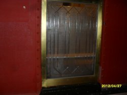 exterior side of installed brass window frame 4-20-12