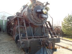 RI 938 4-6-2 'Pacific'  Headlight and marker lites added this year 11-21-12