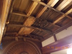 Ceiling of Ely after all debris has been removed. Now you can see the what work that lies ahead. 11-10-2012