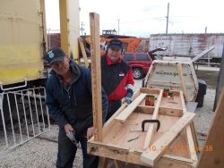   Gary and Ray fabricating a table to be used assembling the windows and other parts of the 2612DSCN0641
