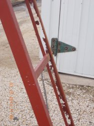 all the nickel seat frames are in this bad of shape.  They will be rebuilt by R&B Metal of Woodstock.   3-18-14  DSCN0761