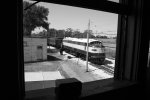 BN-3 arrives with the coach train past Spaulding tower 