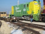 Steve switching tie carts in Yard 2