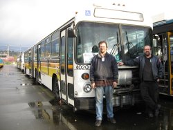 Richard and I with the coach.  (03/01/2008)