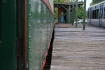 Transition between old and rebuilt decking