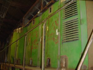 Engine Room Doors sanded down for latches