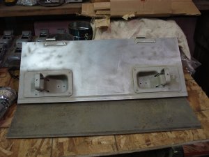 Set of electrical cabinet doors sanded