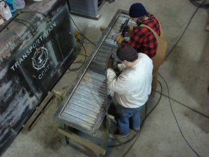 Nathaniel and Steve needle chipping 