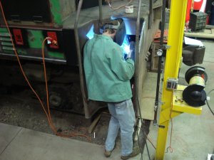 Jamie welding in step support 