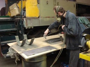 Jamie priming electrical cabinet door