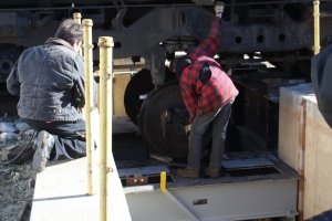 checking to make sure everything clears properly, including the motor blower duct.