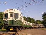 CTA 6125-6126, 22, and 41 one the car line near the Trolley Coach Garage