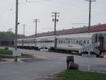 four streamliner cars getting ready for film sep 2005