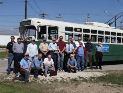 The attendees for the Rededication of the Glenn M. Andersen Trolley Bus Garage on October 01, 2005.