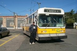 Checking out Trolley Coaches elsewhere - in this case, Boston (10/1999).