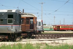 Quite a collection of equipment lineing up for the 4th of July trolley parade in 2002.