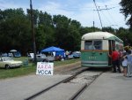 CTA 4391 loads passengers at Electric Park