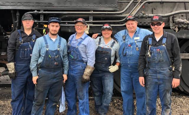 Volunteers at the Illinois Railway Museum