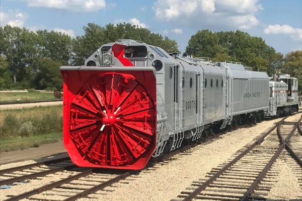 Union Pacific rotary snowplow at the Illinois Railway Museum